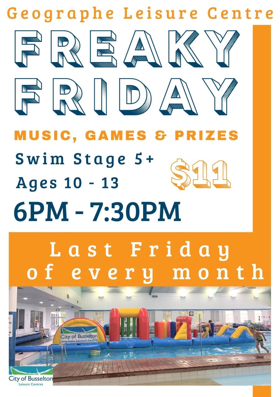 Freaky Friday Inflatable Fun » Busselton Leisure Centre