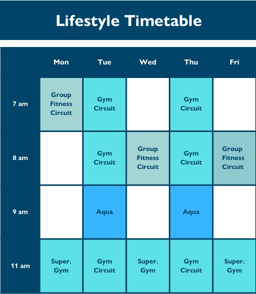 Lifestyle Timetable